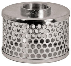 Dixon Valve & Coupling - 6" Hose, Round Hole Strainer - Stainless Steel - Exact Tooling