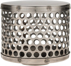 Dixon Valve & Coupling - 1-1/2" Hose, Round Hole Strainer - Stainless Steel - Exact Tooling