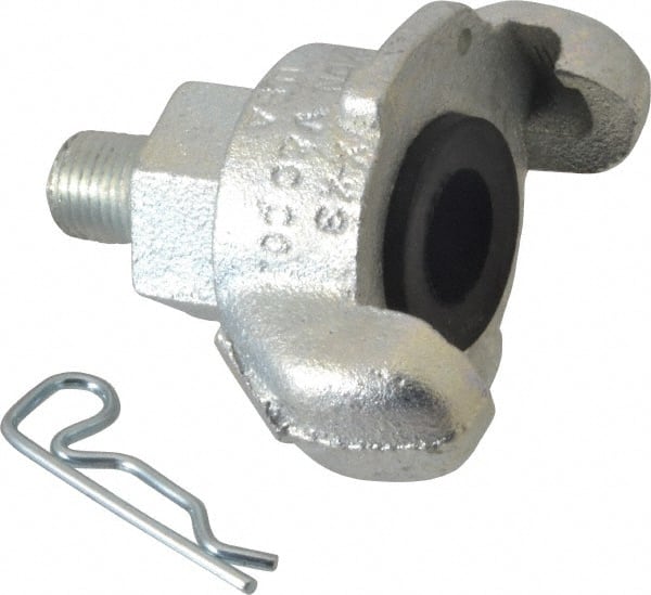 Dixon Valve & Coupling - 1/4" NPT, Universal Hose Coupling with Male NPT Ends - Malleable Iron - Exact Tooling