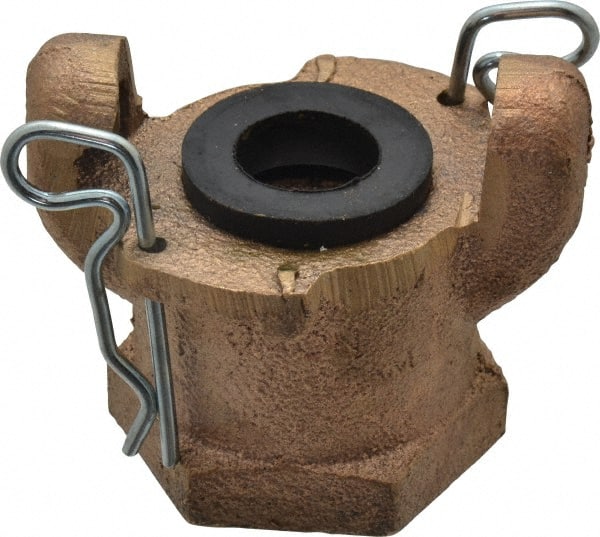 Dixon Valve & Coupling - 1" NPT, Universal Hose Coupling with Female NPT Ends - Brass - Exact Tooling