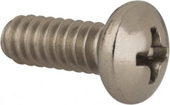 Value Collection - #10-24 UNC, 1/2" Length Under Head Phillips Drive Machine Screw - Pan Head, Grade 316 Stainless Steel, Uncoated, Without Washer - Exact Tooling