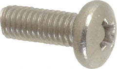Value Collection - #10-32 UNF, 1/2" Length Under Head Phillips Drive Machine Screw - Pan Head, Grade 316 Stainless Steel, Uncoated, Without Washer - Exact Tooling