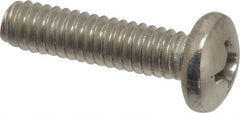 Value Collection - 1/4-20 UNC, 1" Length Under Head Phillips Drive Machine Screw - Pan Head, Grade 316 Stainless Steel, Uncoated, Without Washer - Exact Tooling