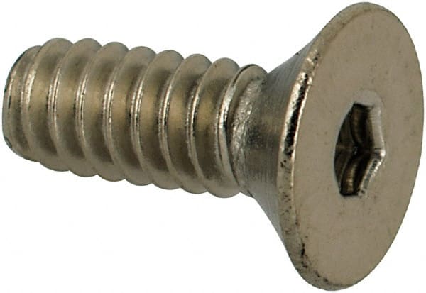 Value Collection - #4-40 UNC Hex Socket Drive, 82° Flat Screw - Grade 316 Stainless Steel, 5/16" OAL - Exact Tooling