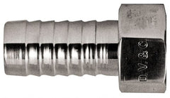 Dixon Valve & Coupling - 3/4" Stainless Steel Suction Female Coupling withNut - Short Shank - Exact Tooling