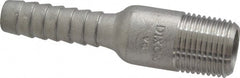 Dixon Valve & Coupling - 1/2" Pipe ID, Threaded Combination Nipple for Hoses - Male NPT, 316 Stainless Steel - Exact Tooling