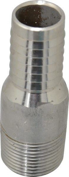 Dixon Valve & Coupling - 1" Pipe ID, Threaded Combination Nipple for Hoses - Male NPT, 316 Stainless Steel - Exact Tooling