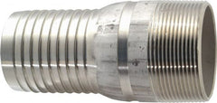 Dixon Valve & Coupling - 2" Pipe ID, Threaded Combination Nipple for Hoses - Male NPT, 316 Stainless Steel - Exact Tooling