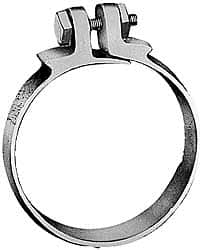 Dixon Valve & Coupling - 1-1/16 to 1-3/16" OD, Single Bolt Iron Clamp - Plated Malleable Iron - Exact Tooling