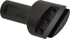 Made in USA - 1-3/8" Head, 3/4" Shank Diam, 1 Bit Per Cutter, 5/16" Tool Bit, Fly Cutter - Straight Shank - Exact Tooling