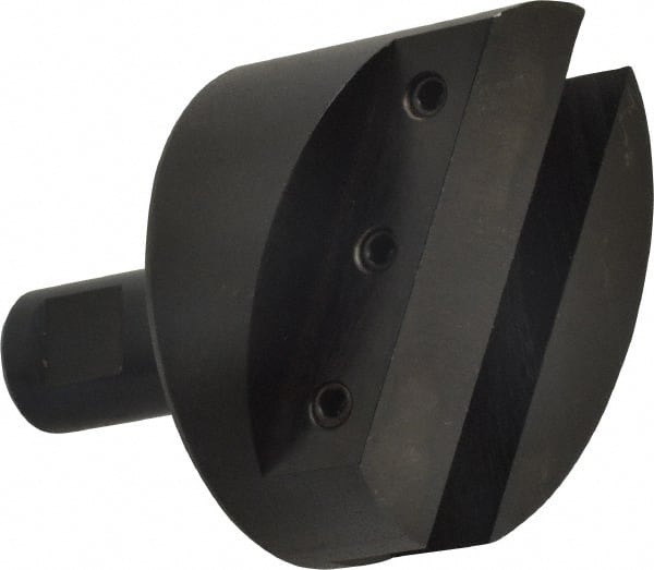 Made in USA - 2-1/2" Head, 3/4" Shank Diam, 1 Bit Per Cutter, 1/2" Tool Bit, Fly Cutter - Straight Shank - Exact Tooling