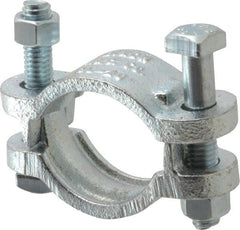 Dixon Valve & Coupling - 1-3/4 to 2-3/64" OD, Double Bolt Iron Clamp - Plated Malleable Iron - Exact Tooling