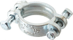 Dixon Valve & Coupling - 2-7/64 to 2-19/64" OD, Double Bolt Iron Clamp - Plated Malleable Iron - Exact Tooling