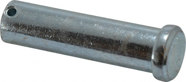 Value Collection - 3/4" Pin Diam, 2-3/4" OAL, Standard Clevis Pin - 5/32" Hole, 2-19/32" Usable Length, Zinc-Plated Steel - Exact Tooling