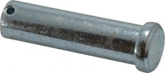 Value Collection - 3/4" Pin Diam, 2-3/4" OAL, Standard Clevis Pin - 5/32" Hole, 2-19/32" Usable Length, Zinc-Plated Steel - Exact Tooling
