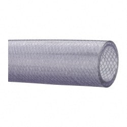 Made in USA - 2" ID x 2-1/2" OD, 1/4" Wall Thickness, Cut to Length (50' Standard Length) PVC Tube - Clear, 50 Max psi, 80 Shore A Hardness - Exact Tooling