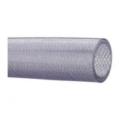 Made in USA - 2" ID x 2-1/2" OD, 1/4" Wall Thickness, Cut to Length (50' Standard Length) PVC Tube - Clear, 50 Max psi, 80 Shore A Hardness - Exact Tooling