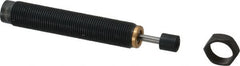 Parker - M12x1 Thread, 0.13 Rod Diam, 0.4 Stroke Length, Male Button Shock - 0.42 Shock Outside Diam, 3.31 OAL - Exact Tooling
