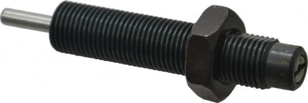 Parker - 9/16-18 Thread, 0.19 Rod Diam, 1/2 Stroke Length, Male Button Shock - 0.46 Shock Outside Diam, 3.59 OAL - Exact Tooling