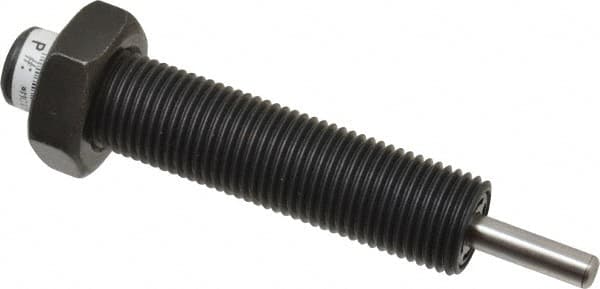 Parker - 9/16-18 Thread, 0.19 Rod Diam, 1/2 Stroke Length, Male Button Shock - 0.66 Shock Outside Diam, 3.41 OAL - Exact Tooling