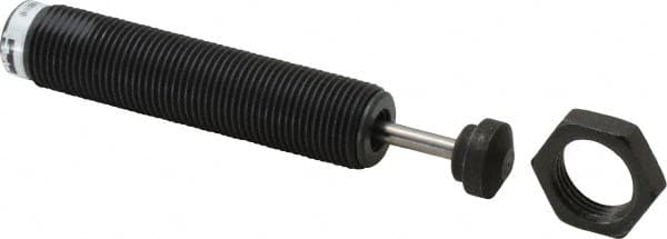 Parker - 3/4-16 Thread, 0.19 Rod Diam, 0.59 Stroke Length, Male Button Shock - 0.66 Shock Outside Diam, 4.62 OAL - Exact Tooling