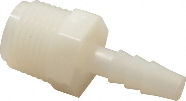 NewAge Industries - 1/4" Barb, 3/8 NPT, Multiple Barbed Tube Connector - Nylon, Male - Exact Tooling