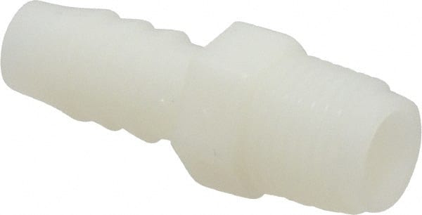 NewAge Industries - 3/8" Barb, 1/4 NPT, Multiple Barbed Tube Connector - Nylon, Male - Exact Tooling