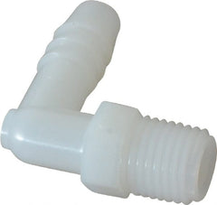 NewAge Industries - 3/8" Barb, 1/4 NPT, Multiple Barbed Tube Elbow - Nylon, Male - Exact Tooling