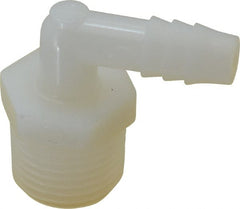 NewAge Industries - 3/8" Barb, 1/2 NPT, Multiple Barbed Tube Elbow - Nylon, Male - Exact Tooling
