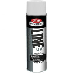 Krylon - 18 fl oz White Striping Paint - 234 to 332 Sq Ft/Gal Coverage, Solvent-Based Formula - Exact Tooling