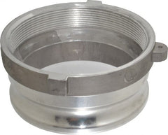 EVER-TITE Coupling Products - 6" Aluminum Cam & Groove Suction & Discharge Hose Male Adapter Female NPT Thread - Part A, 6" Thread, 75 Max psi - Exact Tooling