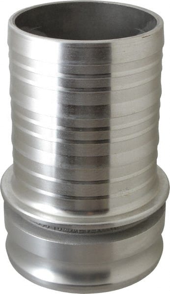 EVER-TITE Coupling Products - 6" Aluminum Cam & Groove Suction & Discharge Hose Male Adapter Hose Shank - Part E, 75 Max psi - Exact Tooling