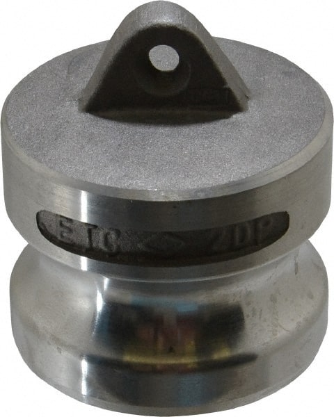 EVER-TITE Coupling Products - 2" Aluminum Cam & Groove Suction & Discharge Hose Dust Plug For Use with Couplers - Part DP, 250 Max psi - Exact Tooling