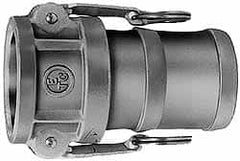 EVER-TITE Coupling Products - 3" Brass Cam & Groove Suction & Discharge Hose Female Coupler Hose Shank - Part C, 250 Max psi - Exact Tooling