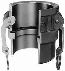 EVER-TITE Coupling Products - 3" Aluminum Cam & Groove Suction & Discharge Hose Female Coupler Female NPT Thread - Part D, 3" Butt Weld Thread, 125 Max psi - Exact Tooling