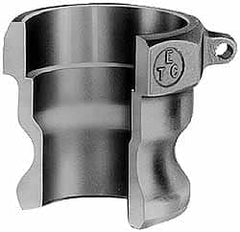 EVER-TITE Coupling Products - 6" Aluminum Cam & Groove Suction & Discharge Hose Male Adapter Female NPT Thread - Part A, 6" Butt Weld Thread, 75 Max psi - Exact Tooling
