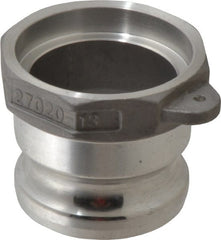 EVER-TITE Coupling Products - 2-1/2" Aluminum Cam & Groove Suction & Discharge Hose Male Adapter Female NPT Thread - Part A, 2-1/2" Socket Weld Thread, 150 Max psi - Exact Tooling