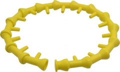 Value Collection - 1/4" Hose Inside Diam x 1/4" Nozzle Diam, Coolant Hose Nozzle Kit - For Use with Snap Together Hose System, 16 Pieces - Exact Tooling