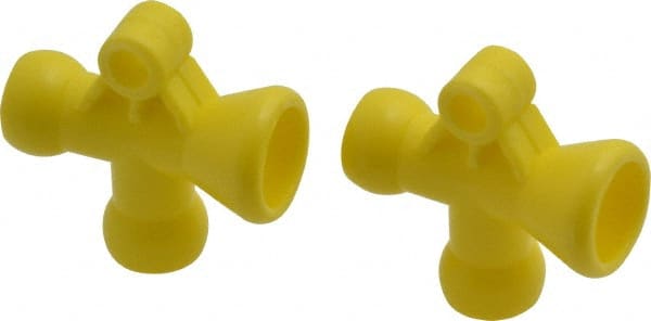 Value Collection - 1/4" Hose Inside Diam, Coolant Hose T-Fitting - For Use with Snap Together Hose System, 2 Pieces - Exact Tooling