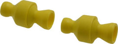 Value Collection - 2 Piece, 1/4" ID Coolant Hose Connection Valve - Male to Female Connection, POM Body, Unthreaded, Use with Snap Together Hose Systems - Exact Tooling