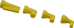 Value Collection - 1/2" Hose Inside Diam x 1/4, 3/8, 1/2" Nozzle Diam, Coolant Hose Nozzle Kit - For Use with Snap Together Hose System, 4 Pieces - Exact Tooling