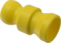 Value Collection - 2 Piece, 1/2" ID Coolant Hose Connection Valve - Male to Female Connection, POM Body, Unthreaded, Use with Snap Together Hose Systems - Exact Tooling