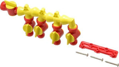 Value Collection - 1/2" Hose Inside Diam, Coolant Hose Manifold - For Use with Snap Together Hose System, 6 Pieces - Exact Tooling