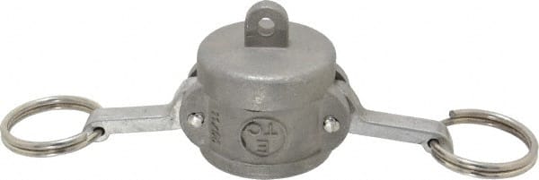 EVER-TITE Coupling Products - 1" Stainless Steel Cam & Groove Suction & Discharge Hose Dust Cap For Use with Adapters - Part DC, 250 Max psi - Exact Tooling