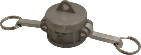 EVER-TITE Coupling Products - 1-1/2" Stainless Steel Cam & Groove Suction & Discharge Hose Dust Cap For Use with Adapters - Part DC, 250 Max psi - Exact Tooling