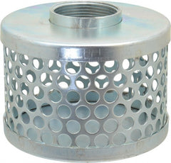 Kuriyama of America - 1-1/2" Hose, Round Hole Strainer - Plated Steel - Exact Tooling