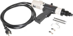 Ingersoll-Rand - Pistol Grip Handle, 400 RPM, 15 to 40 In/Lb Torque, Electric Screwdriver - 1/4" Bit Holder, 115 Volts, 0.45 Amps - Exact Tooling