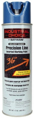 Rust-Oleum - 17 fl oz Blue Marking Paint - 600' to 700' Coverage at 1" Wide, Solvent-Based Formula - Exact Tooling