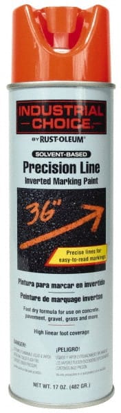 Rust-Oleum - 17 fl oz Red Marking Paint - 600' to 700' Coverage at 1" Wide, Solvent-Based Formula - Exact Tooling