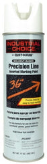 Rust-Oleum - 17 fl oz White Marking Paint - 600' to 700' Coverage at 1" Wide, Solvent-Based Formula - Exact Tooling